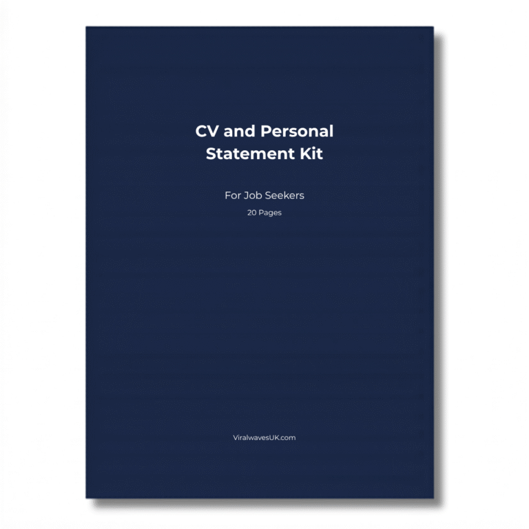 CV and Personal Statement Kit printable PDF UK, how to write a CV that gets interviews