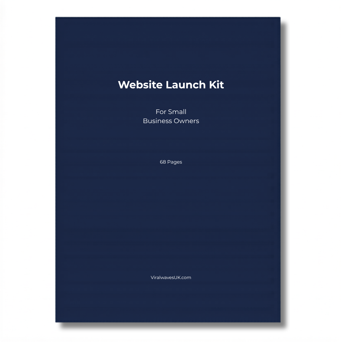 Website Launch Kit printable workbook for small business UK, A4 PDF