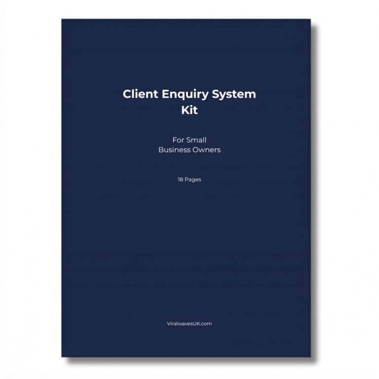Client Enquiry System Kit printable PDF, client enquiry form template UK