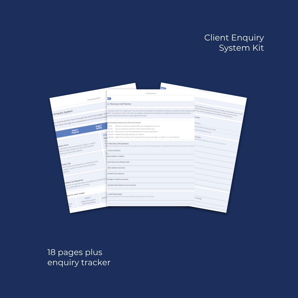 p5-client-enquiry-system-kit-inside-pages.jpg Inside pages of Client Enquiry System Kit showing 5 stage enquiry system and email templates