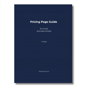 Pricing Page Guide printable PDF, how to price your services as a freelancer UK