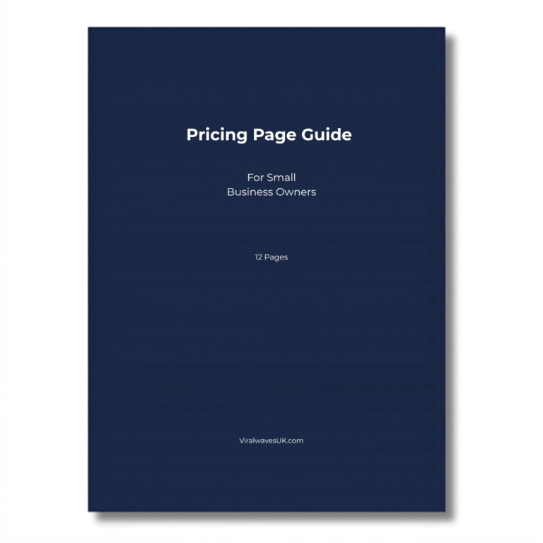 Pricing Page Guide printable PDF, how to price your services as a freelancer UK