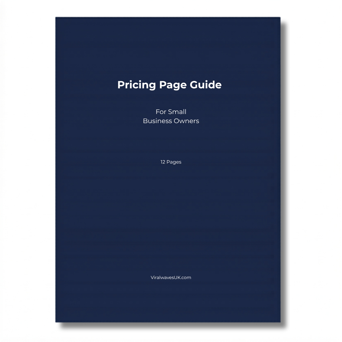 Pricing Page Guide printable PDF, how to price your services as a freelancer UK