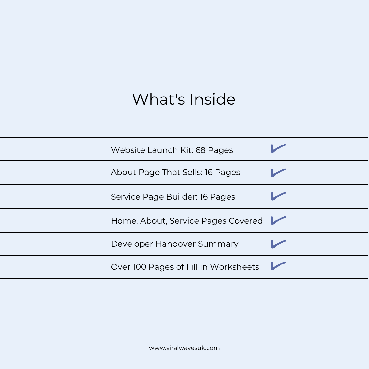 p11-website-launch-bundle-whats-inside.jpg Website Launch Bundle contents: P1, P2 and P3 combined, over 100 pages of fill in worksheets