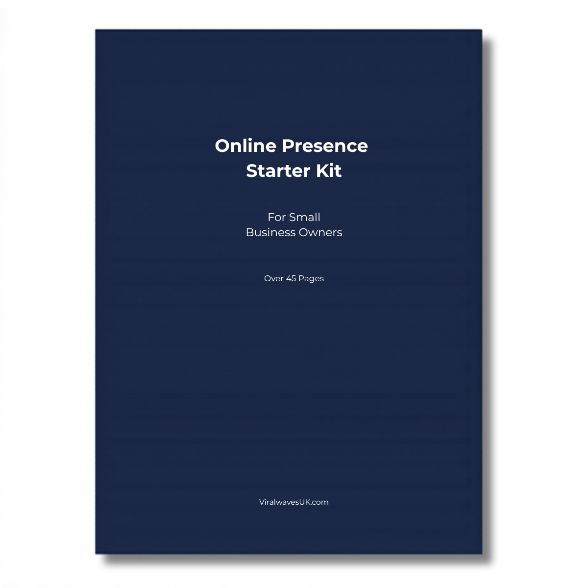 Online Presence Starter Kit for small business UK, four printable PDF tools in one bundle
