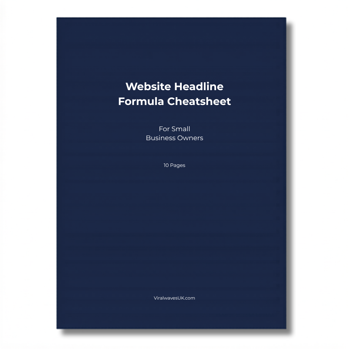 Website Headline Formula Cheatsheet printable PDF, website headline examples for small business UK