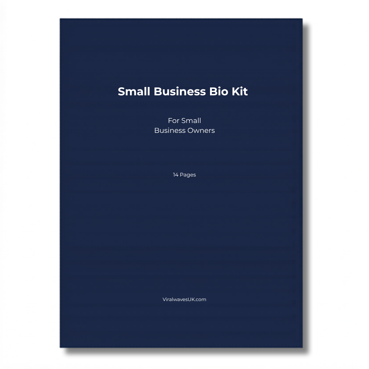 Small Business Bio Kit printable PDF, bio template for freelancers UK
