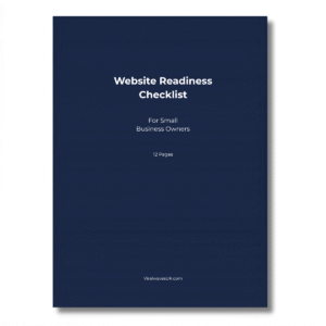 Website Readiness Checklist printable PDF, small business website checklist UK