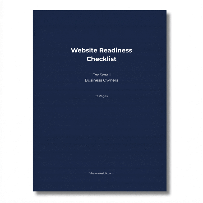 Website Readiness Checklist printable PDF, small business website checklist UK